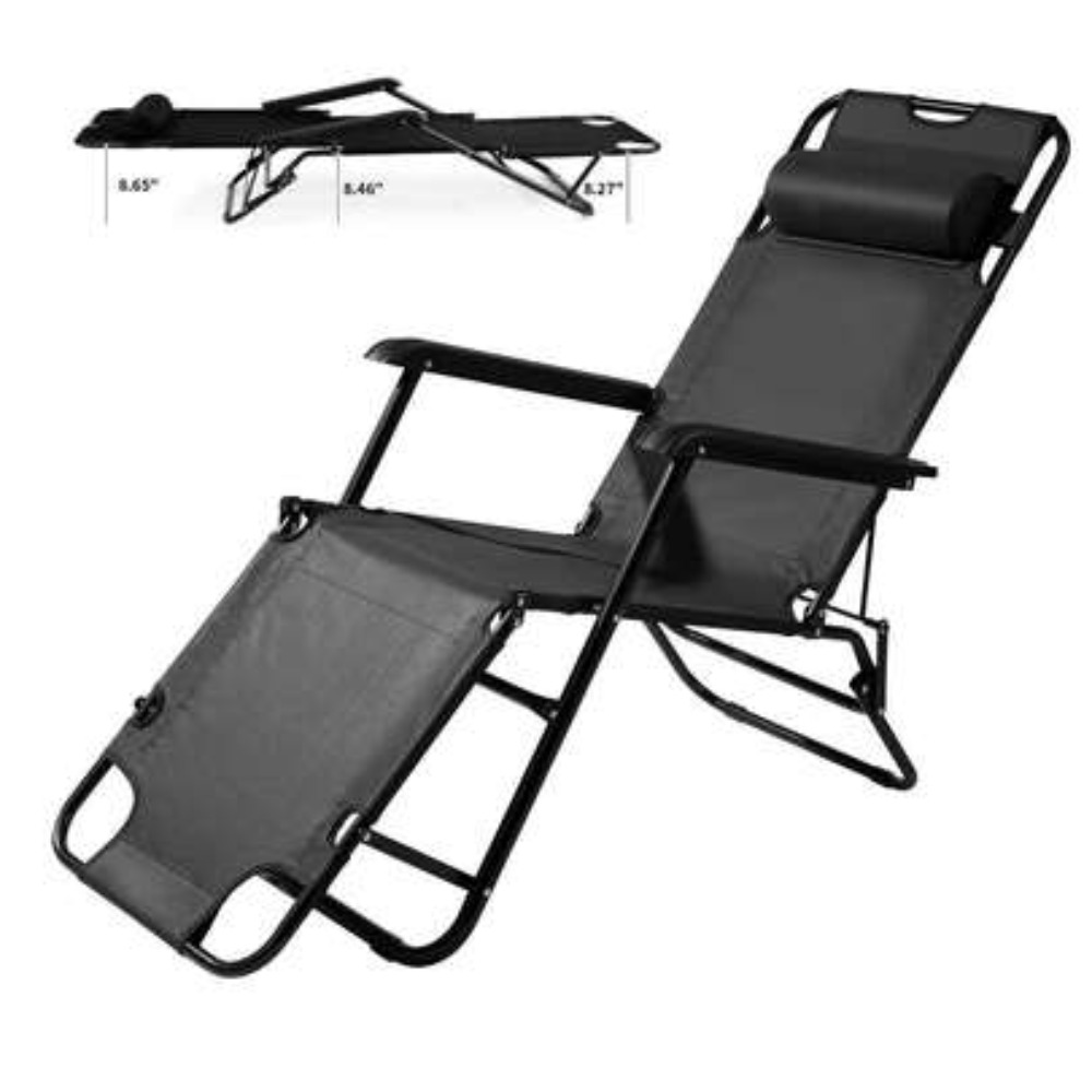 Outdoor Camping Chairs - เก้าอี้แคมป์ปิ้งแบบพกพาสำหรับงานหนักพร้อมที่วางเท้า, เก้าอี้พักผ่อนปรับเอนได้สำหรับชายหาดและลานกลางแจ้ง, พนักพิงปรับระดับได้พร้อมที่นั่งพับขนาดใหญ่รองรับน้ำหนักได้ถึง 400 ปอนด์, มาพร้อมกระเป๋าพกพาขนาดกะทัดรัดสำหรับการเดินทาง
