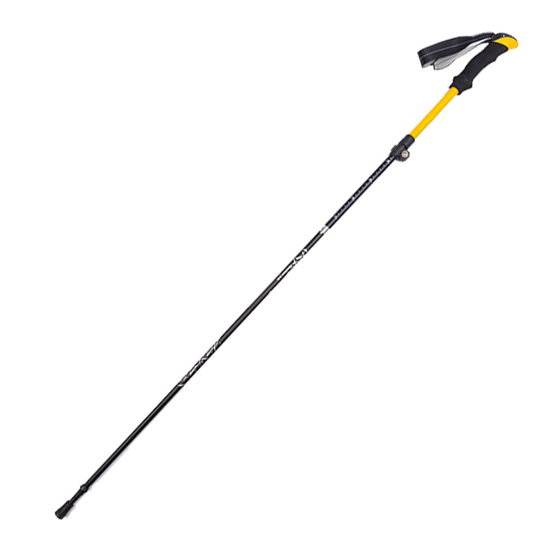 Trekking Poles - ไม้เท้าเดินป่าแบบพับได้ 5 ท่อน พร้อมระบบล็อกภายนอก ทำจากอะลูมิเนียมอัลลอยด์ พกพาสะดวกสำหรับการเดินทางกลางแจ้ง
