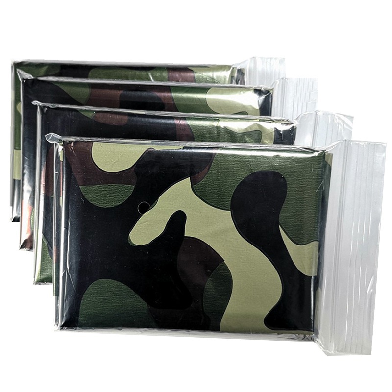 Outdoor Camping Mat Waterproof - 1pcs ผ้าห่มความร้อนฉุกเฉินพับกันน้ํา Windproof First Aids Mats