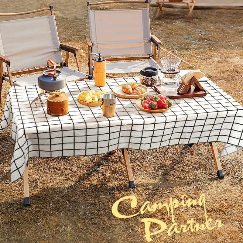 Outdoor Camping Mat Waterproof - ผ้าปูโต๊ะปิกนิกแบบใช้แล้วทิ้ง 1 ชิ้น สำหรับตั้งแคมป์ พับได้ กันน้ำ