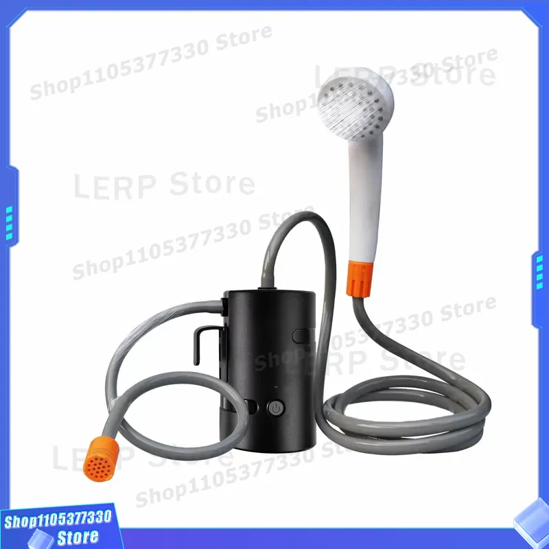 Outdoor Camping Water Heater - ปั๊มน้ำไฟฟ้าแบบพกพาสำหรับอาบน้ำกลางแจ้ง แคมป์ปิ้ง เดินป่า พร้อมเครื่องทำน้ำร้อนแบบชาร์จ USB สำหรับการเดินทาง