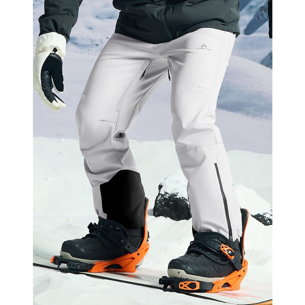 Outdoor Camping In Winter - กางเกงสกีสำหรับผู้ชาย Pioneer Camp กันน้ำ บุขนแกะ ซับในนุ่ม