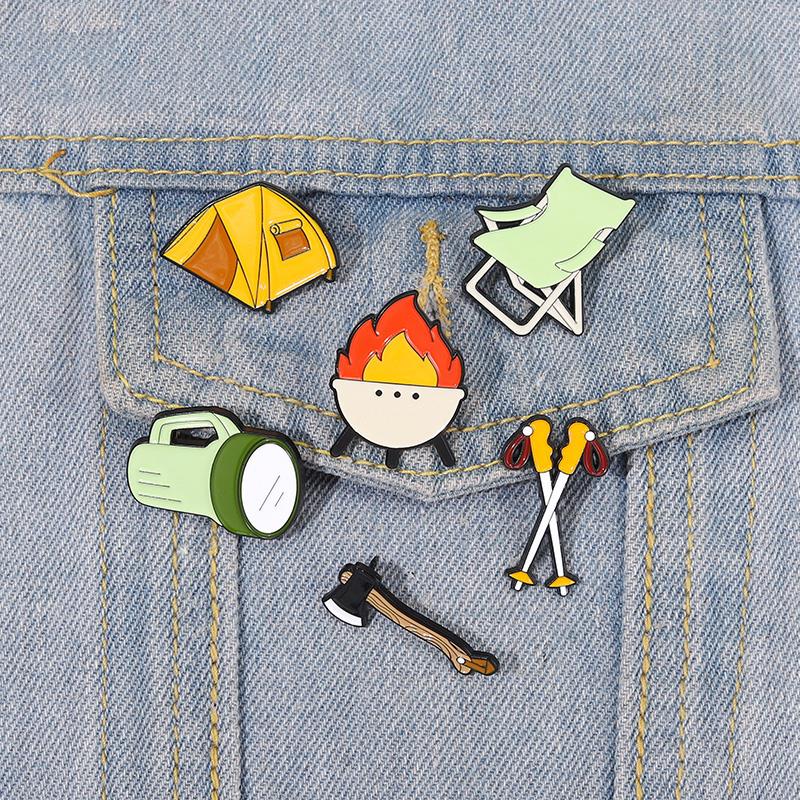 Trekking Poles - Go เคลือบ Pins ที่กำหนดเองเต็นท์ Trekking เสา