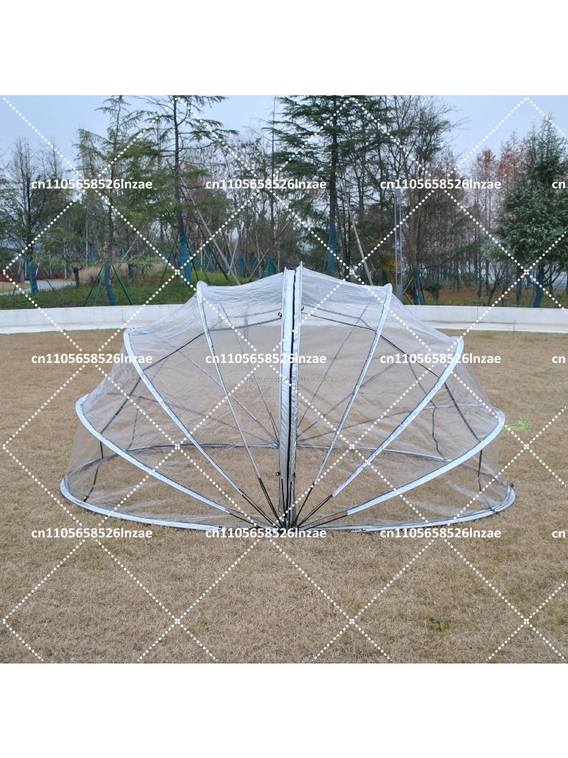 Outdoor Camping In Winter - เต็นท์โดมใส 8 คน ทนทาน พร้อมผ้าคลุม PVC