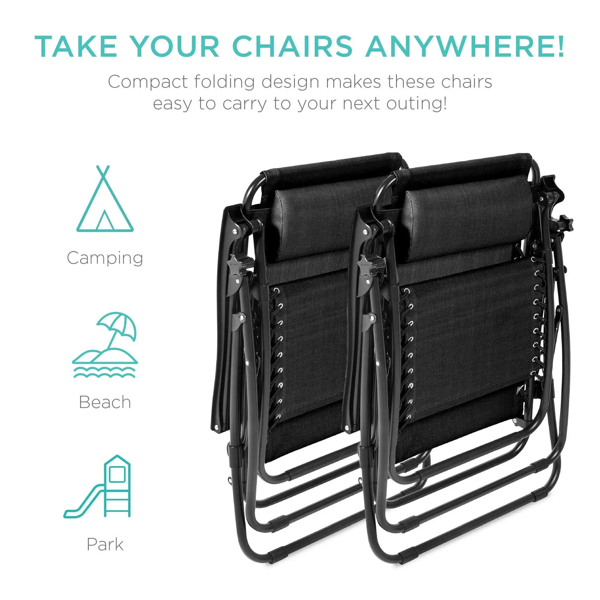 เก้าอี้ชายหาดปรับเอนได้ น้ำหนั - Outdoor Camping Chairs บทวิจารณ์และราคา