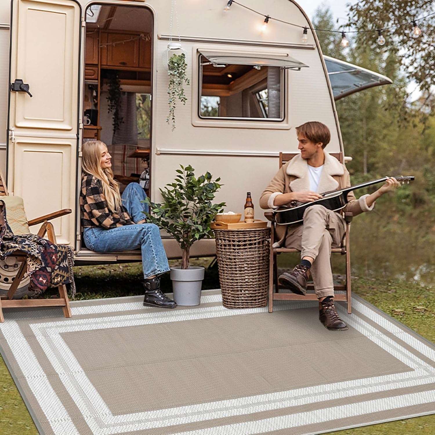 พรมกลางแจ้งขนาด 9x12 ฟุต – พรม - Outdoor Camping Rugs 9X12 บทวิจารณ์และราคา