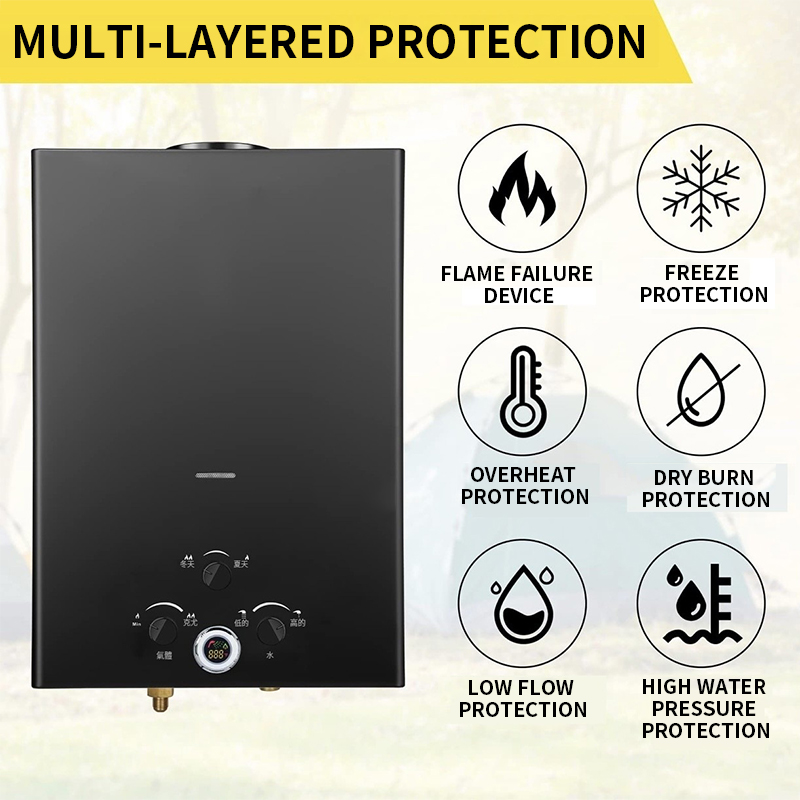เครื่องทำน้ำอุ่นแก๊สแบบให้ความ - Outdoor Camping Water Heater บทวิจารณ์และราคา