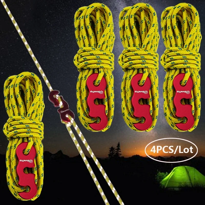 เชือกเต็นท์กันลมแบบสะท้อนแสงสำ - Outdoor Camping Guy บทวิจารณ์และราคา