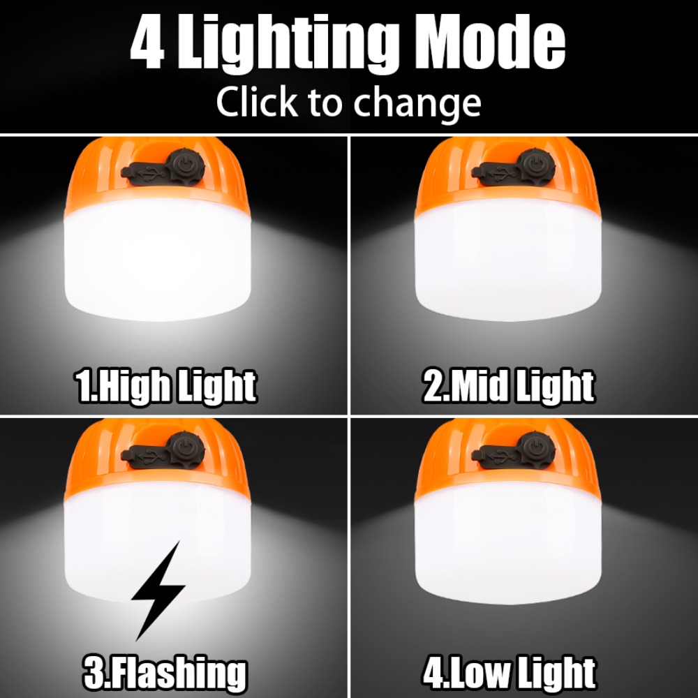โคมไฟตั้งแคมป์ขนาดเล็กแบบพกพา  - Outdoor Camping Lights บทวิจารณ์และราคา