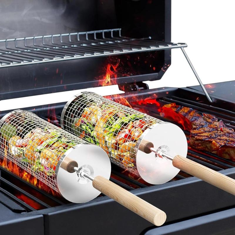 ชุดตะกร้าย่างบาร์บีคิวทรงกลมทำ - Outdoor Camping Food บทวิจารณ์และราคา