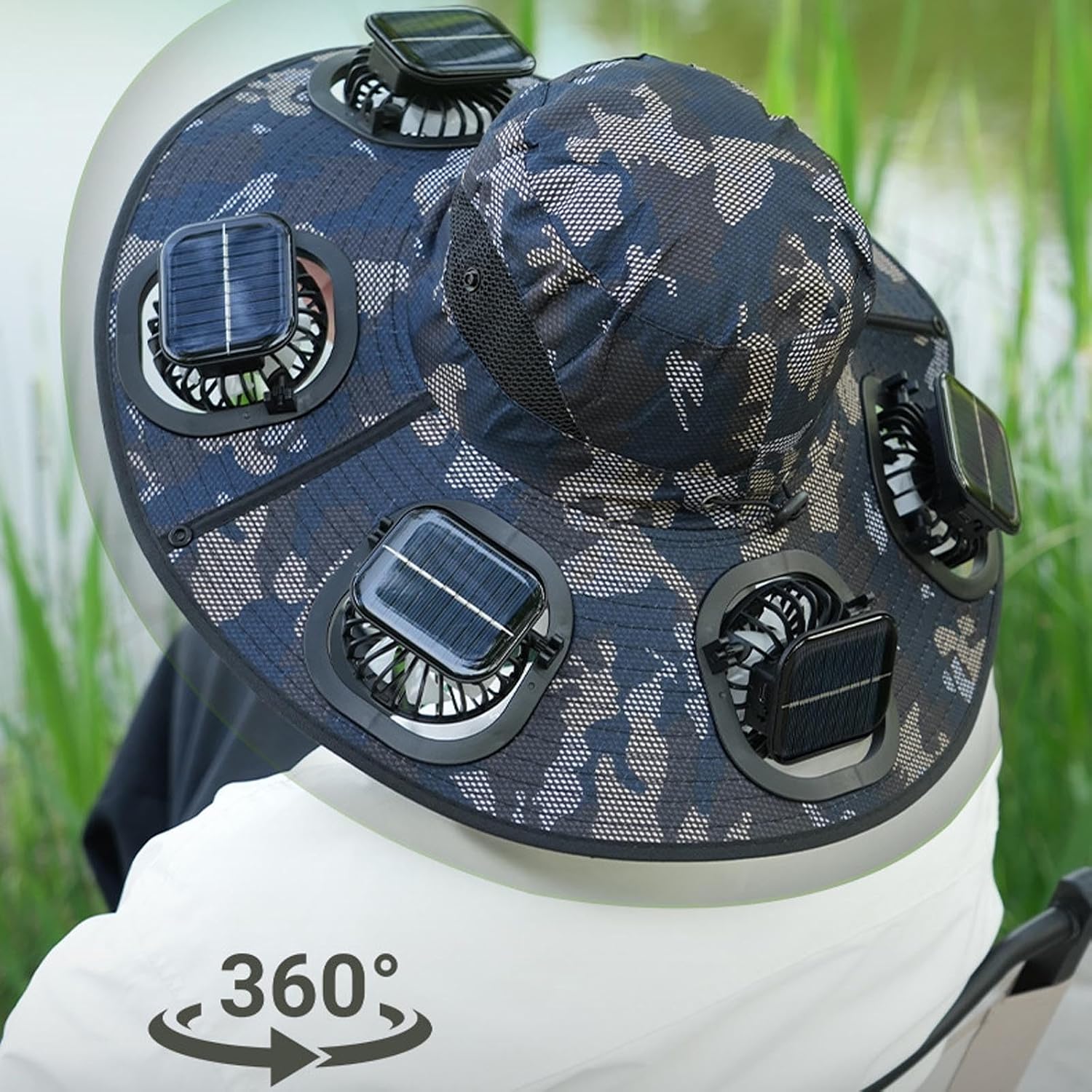 หมวกพัดลมพลังงานแสงอาทิตย์ 6 ใ - Outdoor Camping Fans บทวิจารณ์และราคา