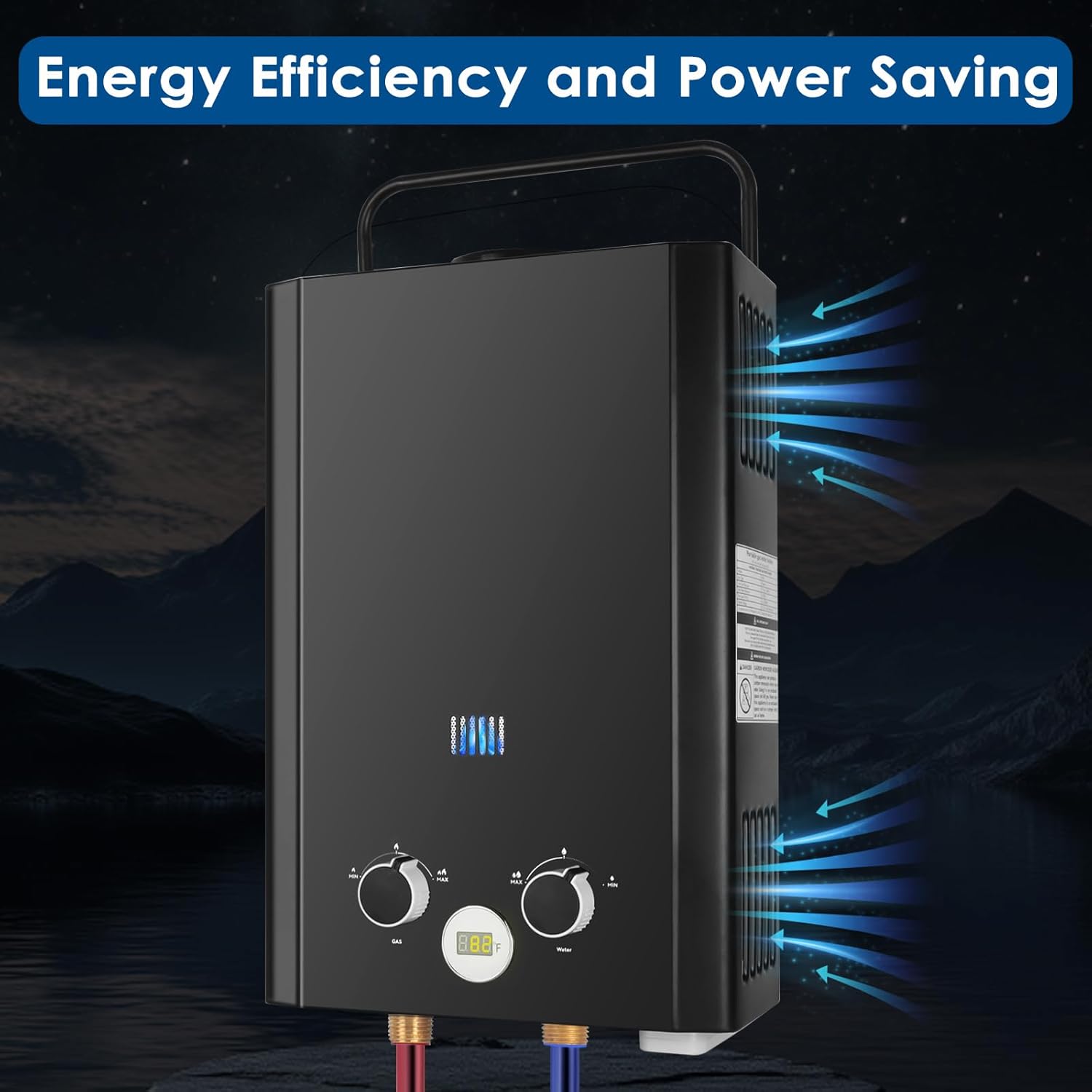 เครื่องทำน้ำร้อนแบบไม่ใช้ถัง ใ - Outdoor Camping Water Heater บทวิจารณ์และราคา