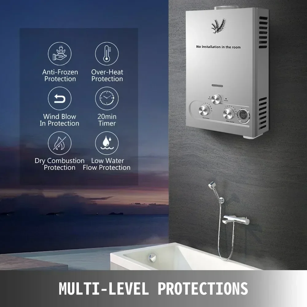 เครื่องทำน้ำอุ่นแก๊ส SIHAO 12L - Outdoor Camping Water Heater บทวิจารณ์และราคา