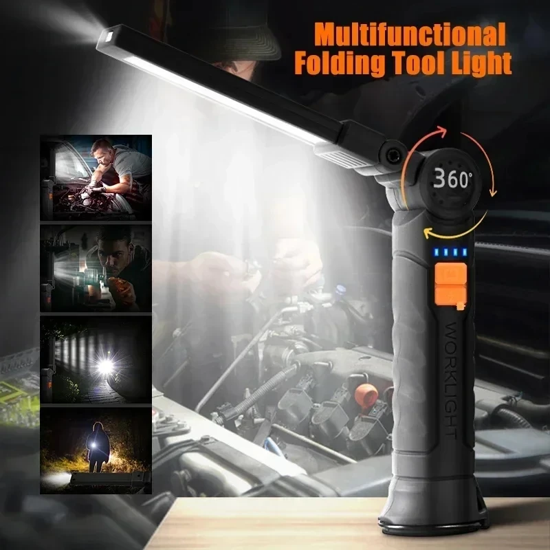 ไฟฉาย LED แบบพกพา COB ชาร์จไฟผ - Outdoor Camping Lights บทวิจารณ์และราคา
