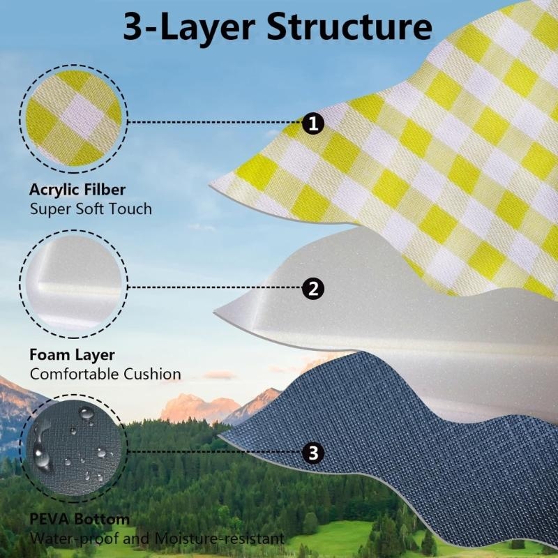 เสื่อปิกนิกขนาด 150x200 ซม. ฟอ - Outdoor Camping Mat Waterproof บทวิจารณ์และราคา