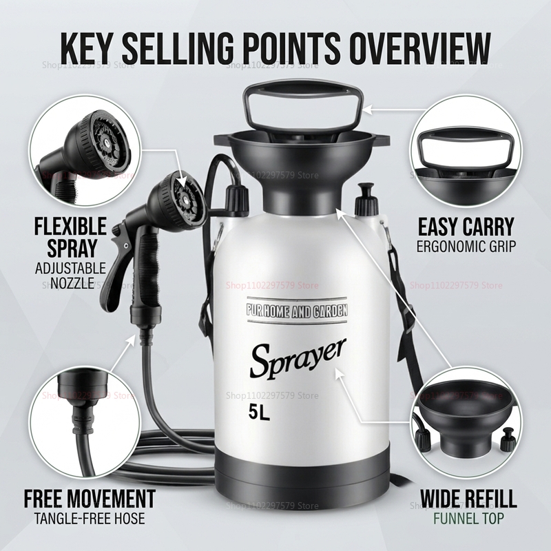 5L ฝักบัวอาบน้ำแบบพกพา ปั๊มมือ - Outdoor Camping Water Heater บทวิจารณ์และราคา