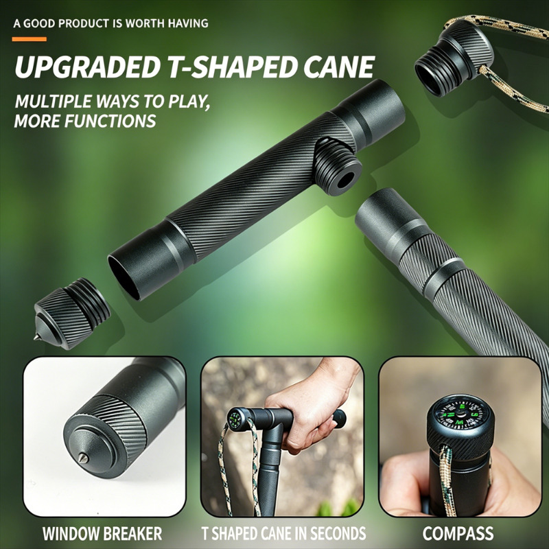 ไม้เท้าเดินป่าแบบพับได้พร้อมด้ - Trekking Poles บทวิจารณ์และราคา