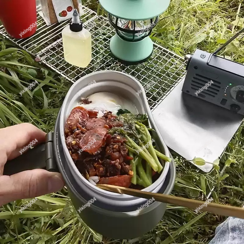 กล่องอาหารกลางแจ้งแบบแยกส่วนสำ - Outdoor Camping Food บทวิจารณ์และราคา