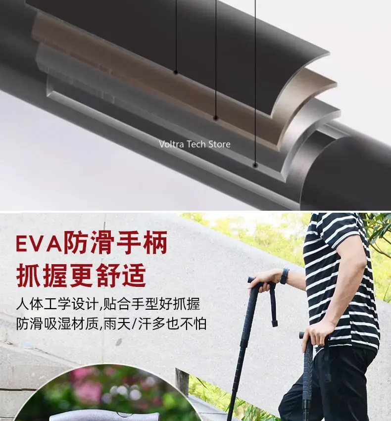 ไม้เท้าเดินป่าแบบยืดหดได้ในตัว - Trekking Poles บทวิจารณ์และราคา