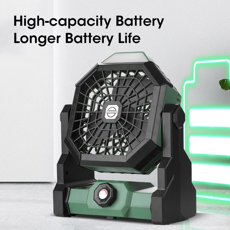 พัดลมตั้งแคมป์ขนาด 10000mAh พร - Outdoor Camping Fans บทวิจารณ์และราคา