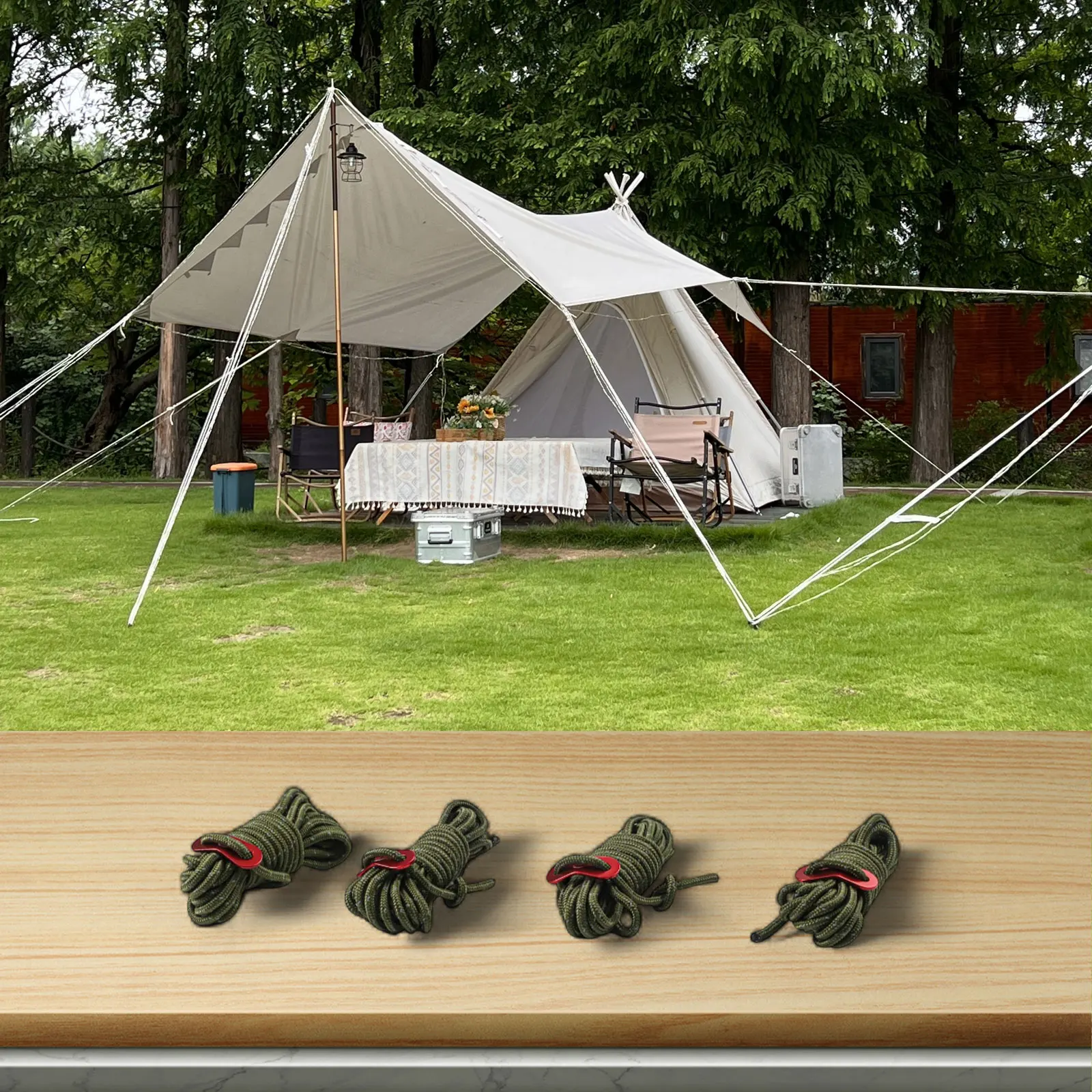เชือกสะท้อนแสง 4 มม. X 4 ม. เช - Outdoor Camping Guy บทวิจารณ์และราคา