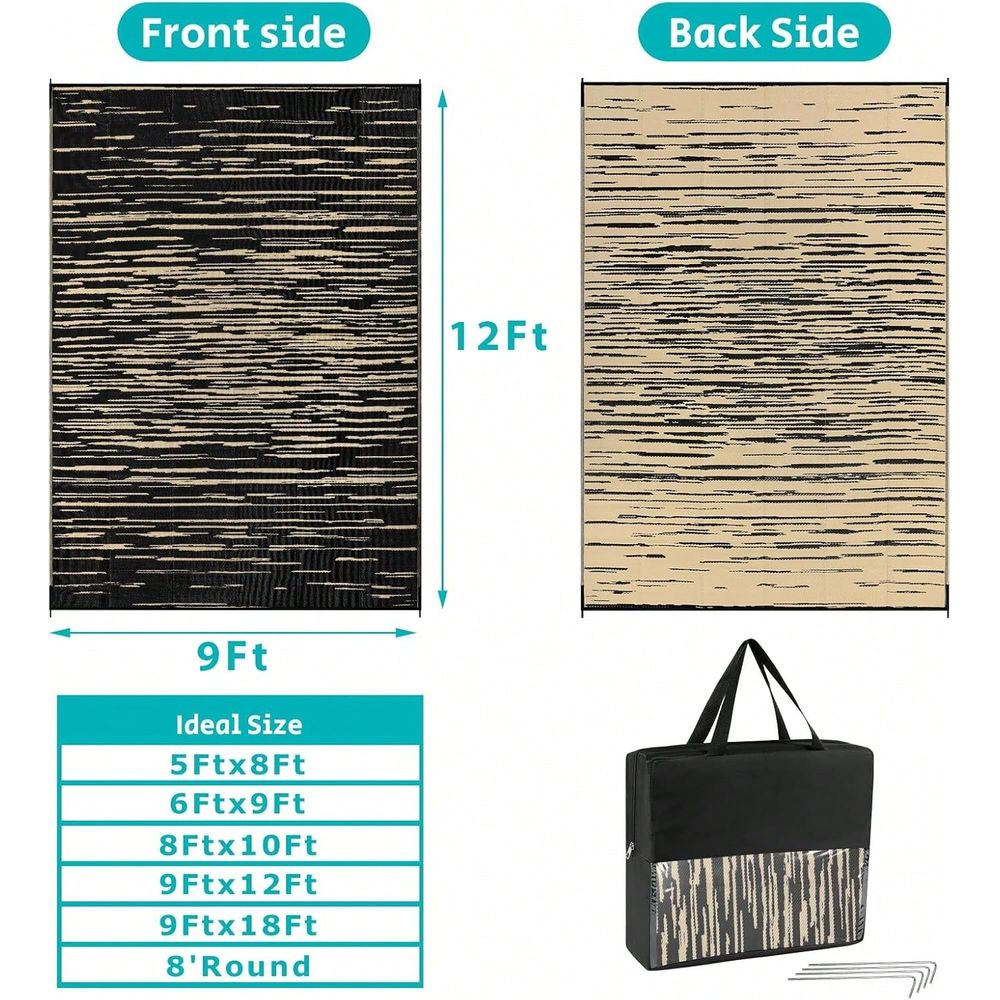 พรมกลางแจ้งกันน้ำสำหรับลานบ้าน - Outdoor Camping Mat Waterproof บทวิจารณ์และราคา