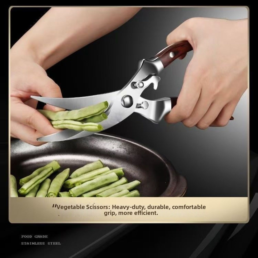 กรรไกรครัวสแตนเลส คมกริบ ออกแบ - Outdoor Camping Food บทวิจารณ์และราคา