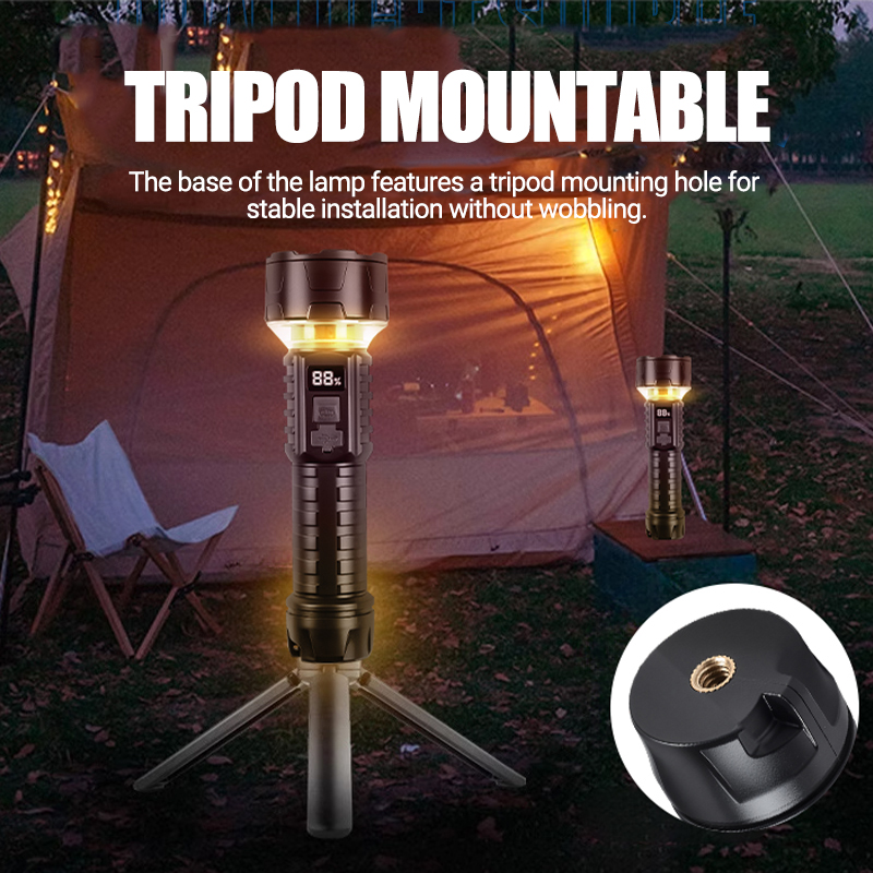 ไฟฉาย LED แบบ COB แบบชาร์จไฟได - Outdoor Camping Lights บทวิจารณ์และราคา