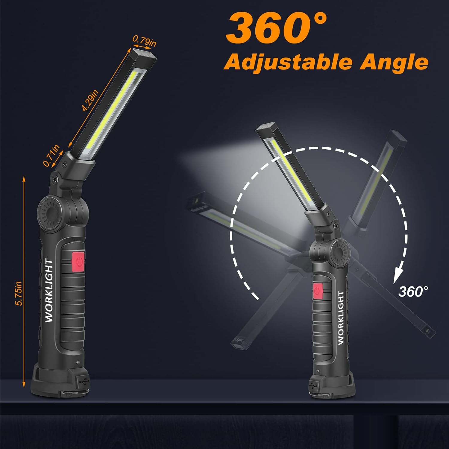 ไฟฉายพกพาแบบพกพา USB ชาร์จไฟได - Outdoor Camping Lights บทวิจารณ์และราคา