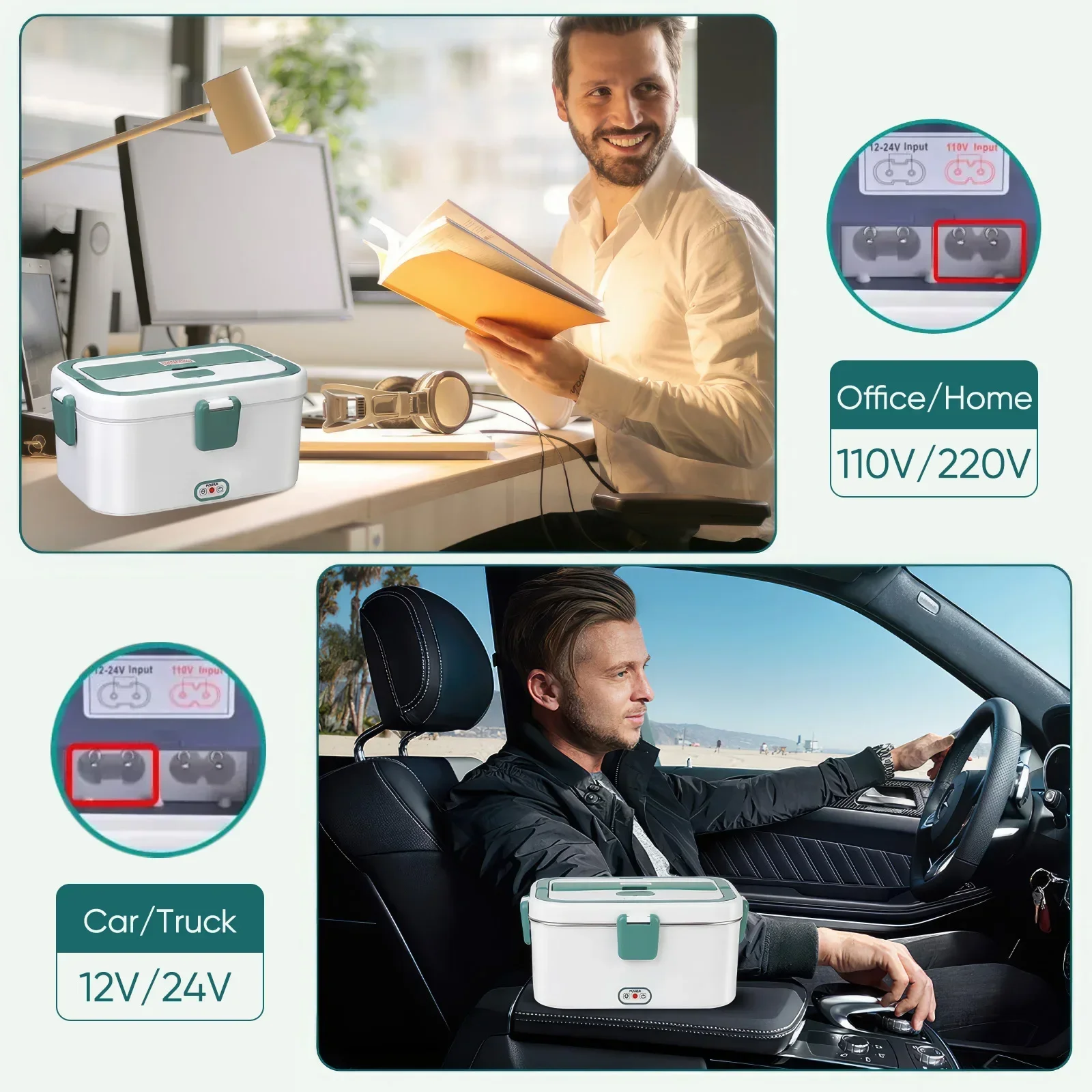 กล่องอาหารกลางวันไฟฟ้าอุ่นอาหา - Outdoor Camping Food บทวิจารณ์และราคา