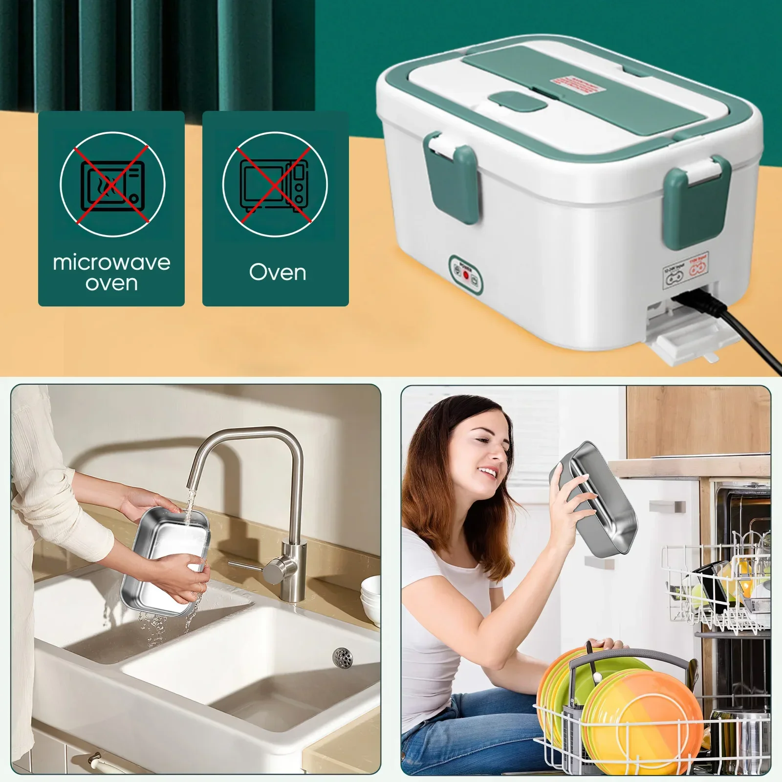 กล่องอาหารกลางวันไฟฟ้าอุ่นอาหา - Outdoor Camping Food บทวิจารณ์และราคา