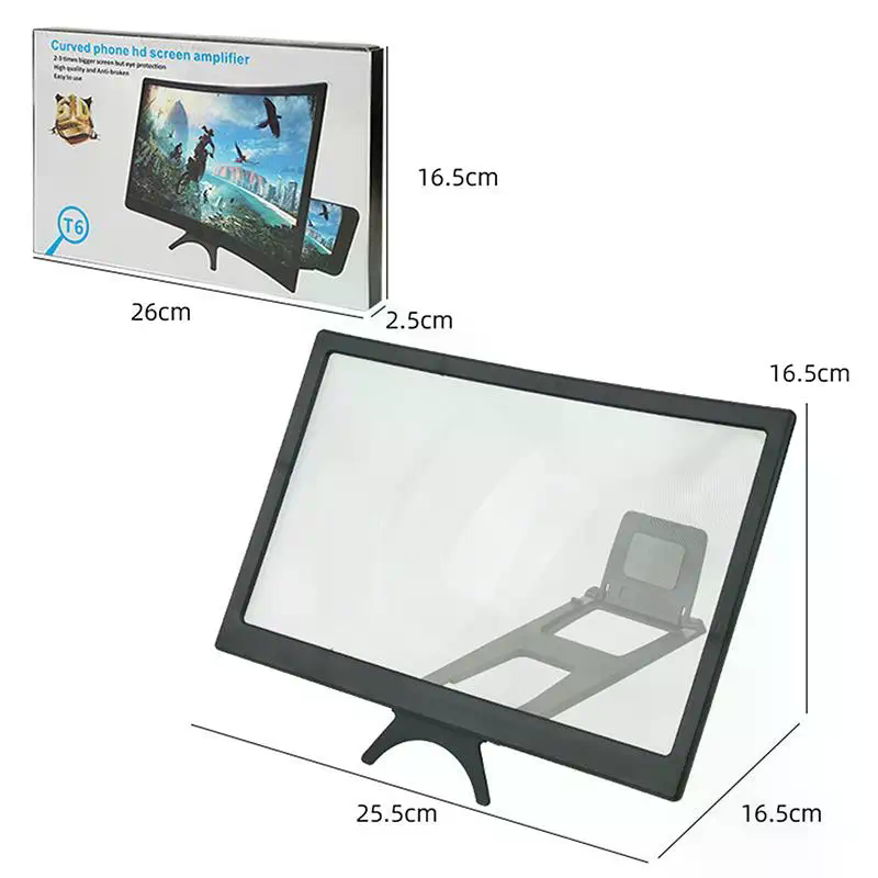 แว่นขยายหน้าจอโทรศัพท์แบบโค้งข - Outdoor Camping Movies บทวิจารณ์และราคา