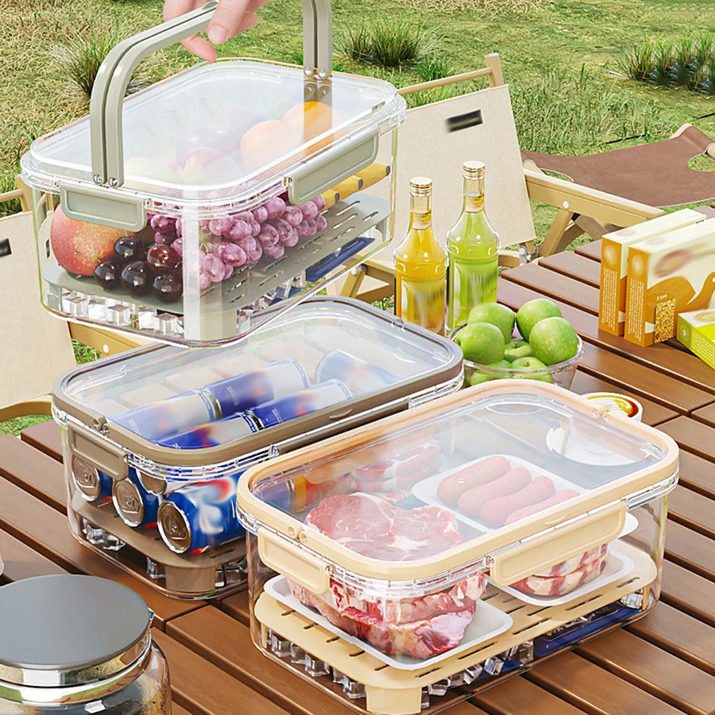 ภาชนะเก็บอาหารแบบพกพาขนาดใหญ่ค - Outdoor Camping Food บทวิจารณ์และราคา