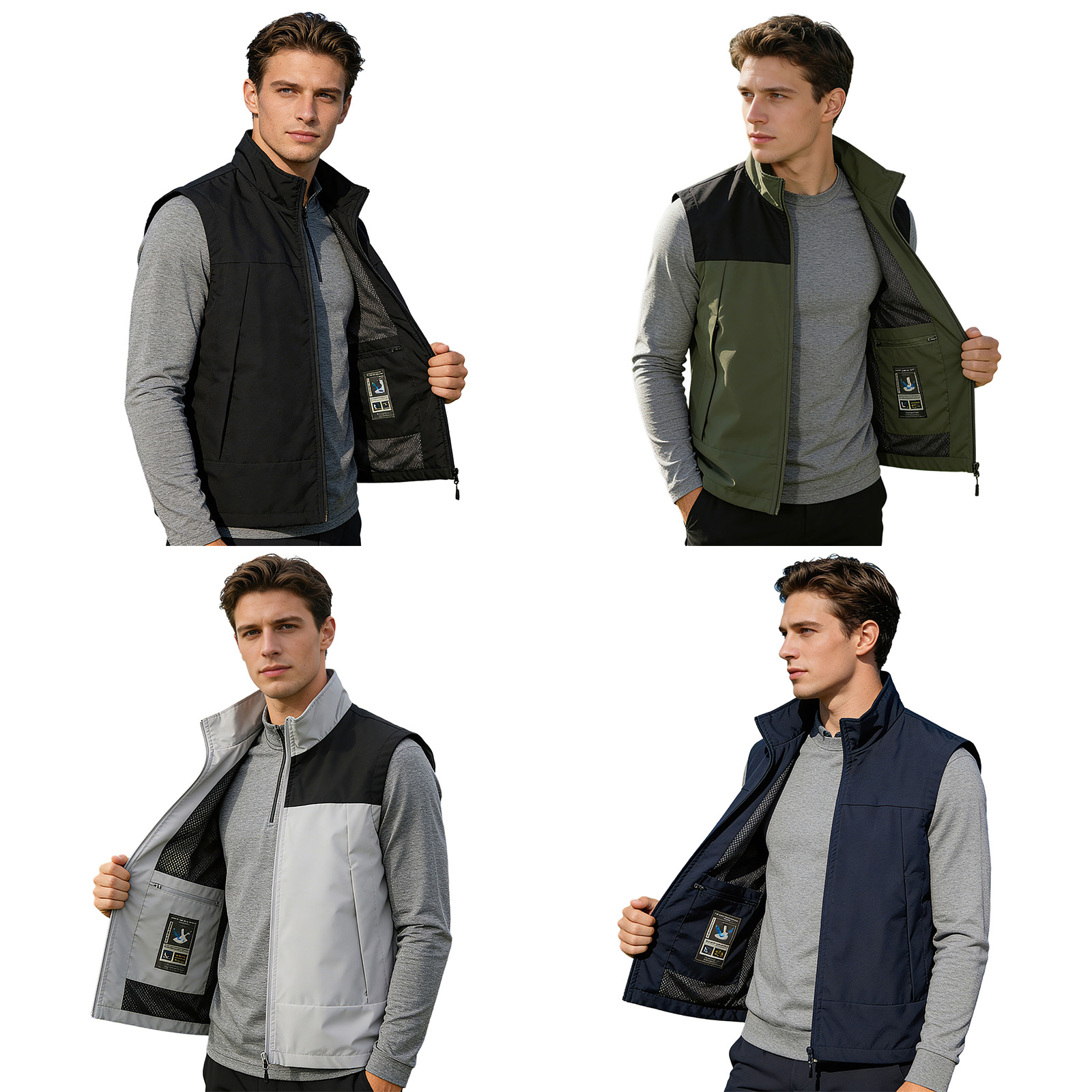 # เสื้อกั๊กกอล์ฟผู้ชาย M-5XL ค - Outdoor Camping In Winter บทวิจารณ์และราคา