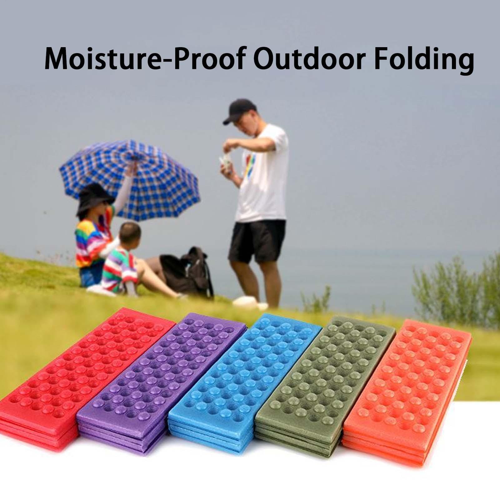 เบาะรองนั่งพับได้แบบพกพา แผ่นร - Outdoor Camping Mat Waterproof บทวิจารณ์และราคา