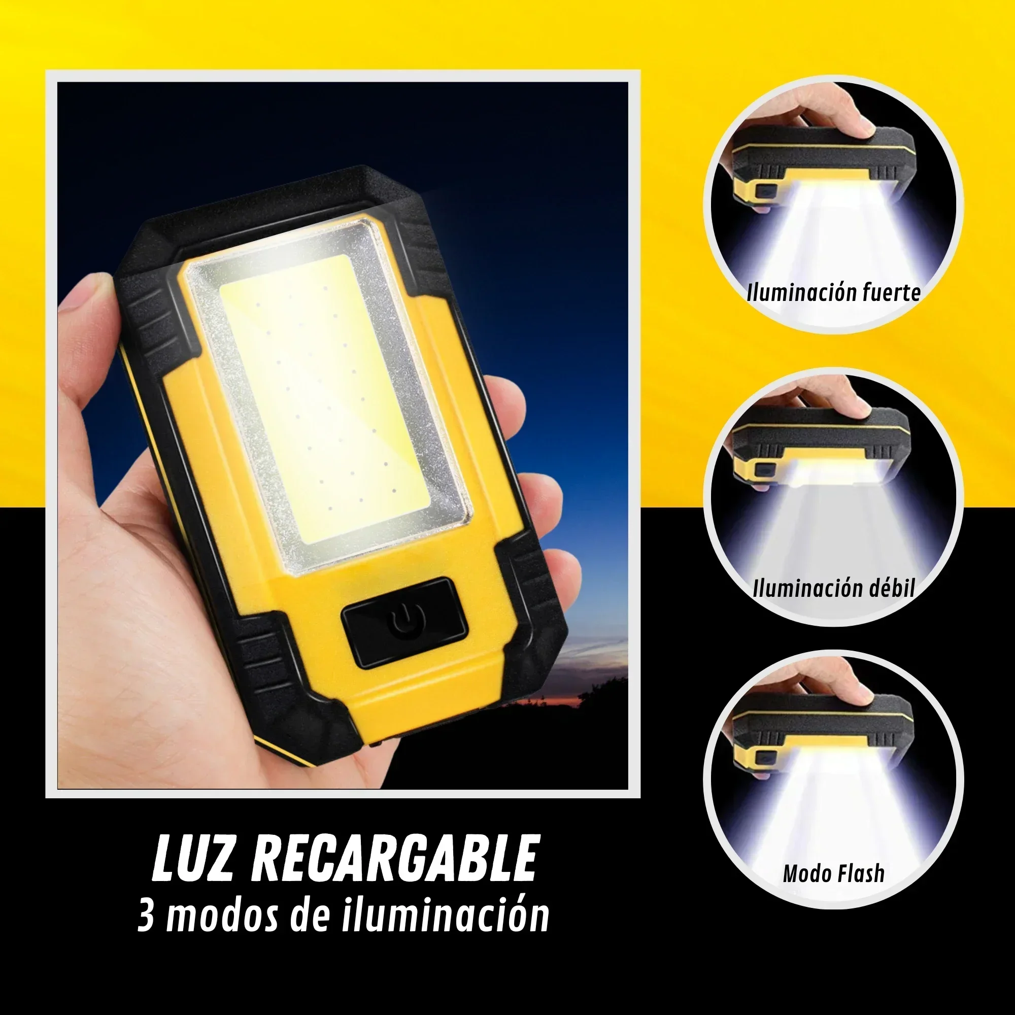 ไฟฉายพกพาแบบชาร์จได้ 4000mAh ค - Outdoor Camping Lights บทวิจารณ์และราคา