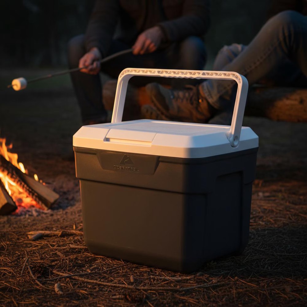 กล่องเก็บความเย็นแบบแข็งมีล้อ  - Outdoor Camping Food บทวิจารณ์และราคา