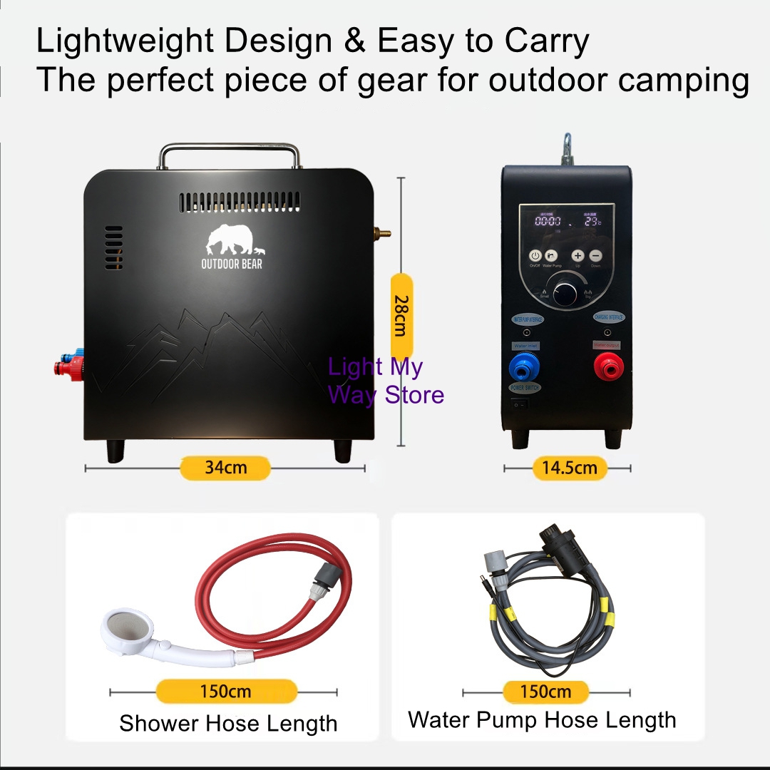 เครื่องทำน้ำอุ่นแก๊สแบบพกพาสำห - Outdoor Camping Water Heater บทวิจารณ์และราคา