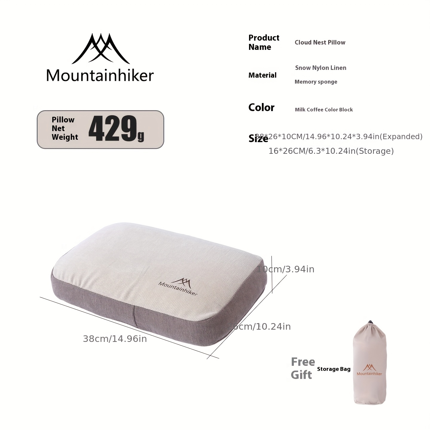 หมอนฟองน้ำพองลมเองสำหรับนักเดิ - Camping Quiet บทวิจารณ์และราคา