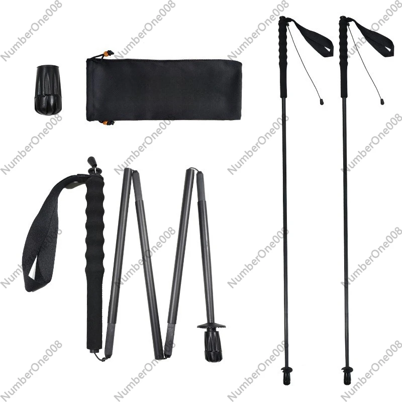 ไม้เท้าเดินป่าแบบพับได้ ทำจากค - Trekking Poles บทวิจารณ์และราคา