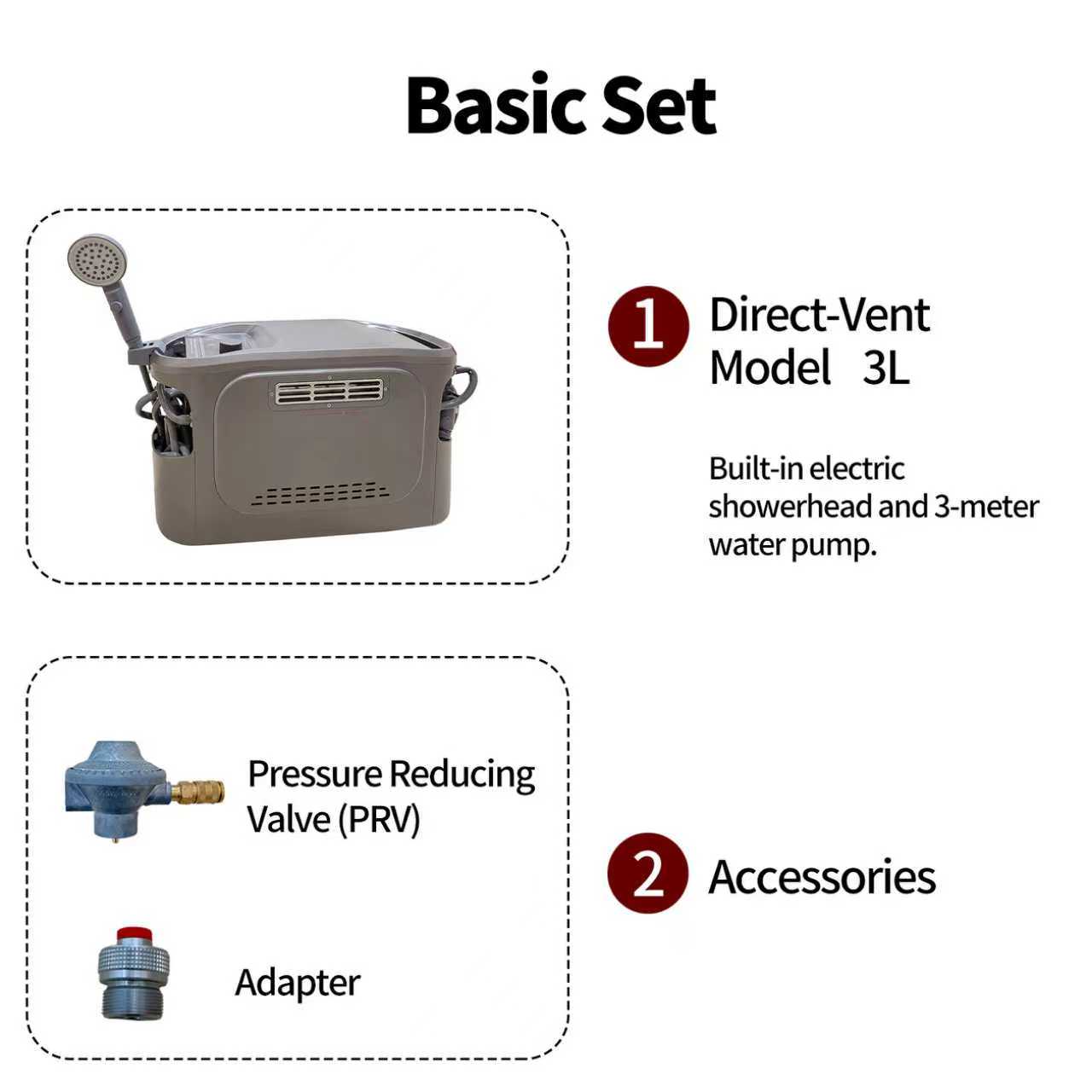 เครื่องทำน้ำอุ่นแก๊สแบบพกพา ใช - Outdoor Camping Water Heater บทวิจารณ์และราคา