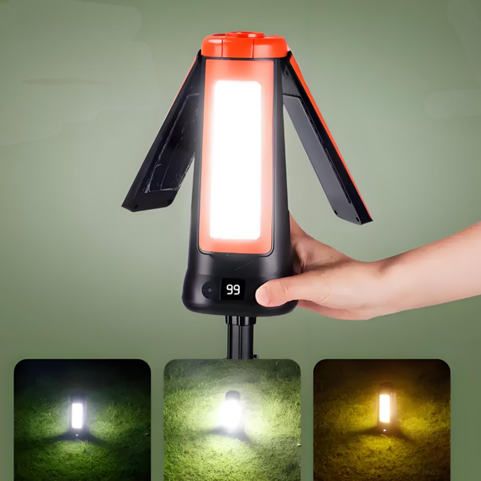 โคมไฟเต็นท์แบบยืดหดได้ ปรับควา - Outdoor Camping Lights บทวิจารณ์และราคา