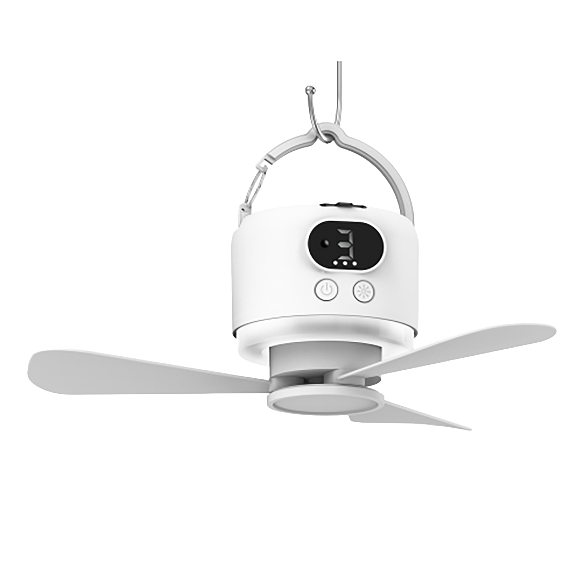 พัดลมเพดานแบบพกพา ชาร์จไฟได้ ค - Outdoor Camping Fans บทวิจารณ์และราคา