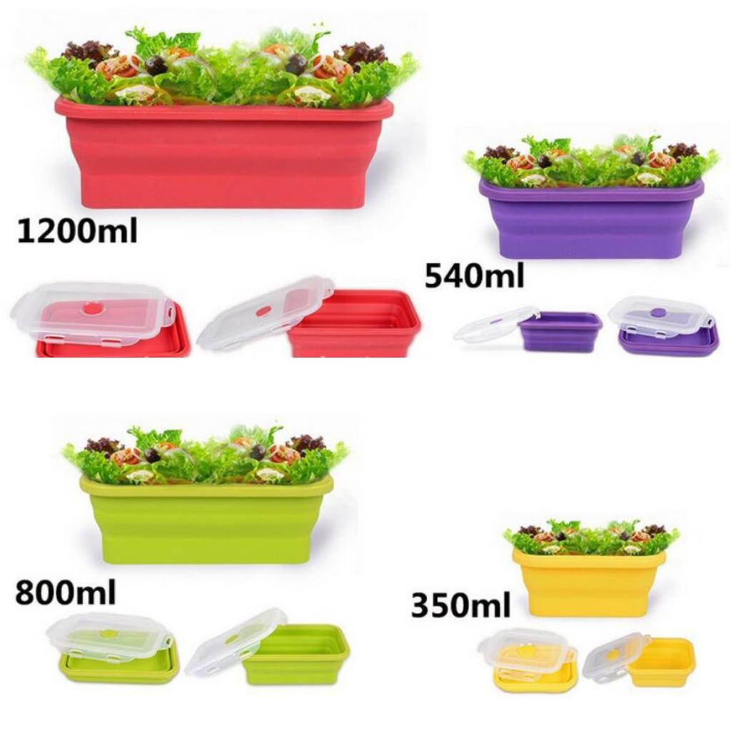 ชามซิลิโคนพับได้ ภาชนะใส่อาหาร - Outdoor Camping Food บทวิจารณ์และราคา
