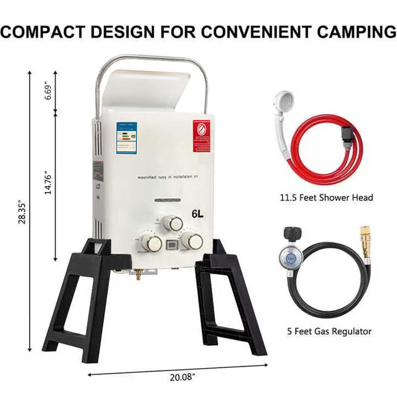 เครื่องทำน้ำอุ่นแบบพกพาสำหรับร - Outdoor Camping Water Heater บทวิจารณ์และราคา