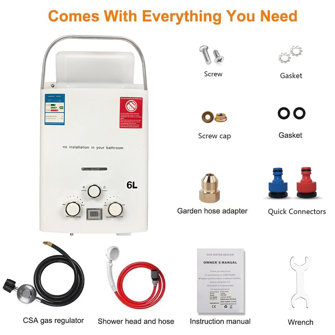 เครื่องทำน้ำอุ่นแบบพกพาสำหรับร - Outdoor Camping Water Heater บทวิจารณ์และราคา
