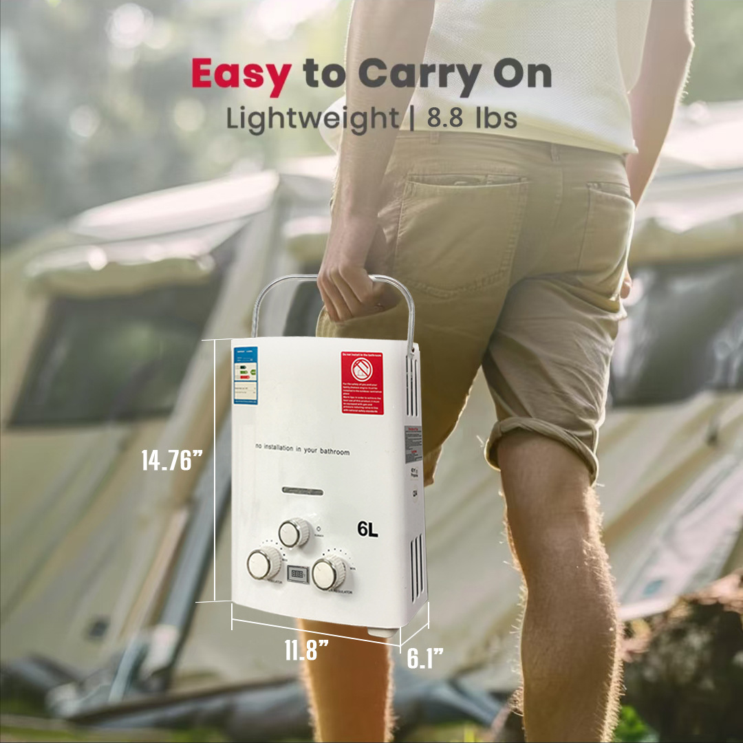 เครื่องทำน้ำอุ่นแบบพกพาสำหรับร - Outdoor Camping Water Heater บทวิจารณ์และราคา