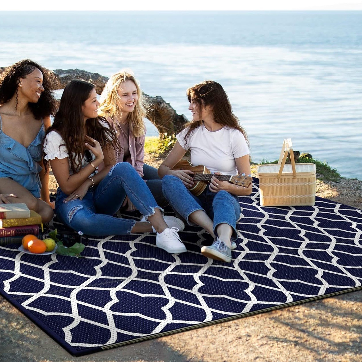 พรมปูพื้นสำหรับเต็นท์ RV พรมปิ - Outdoor Camping Mat Waterproof บทวิจารณ์และราคา