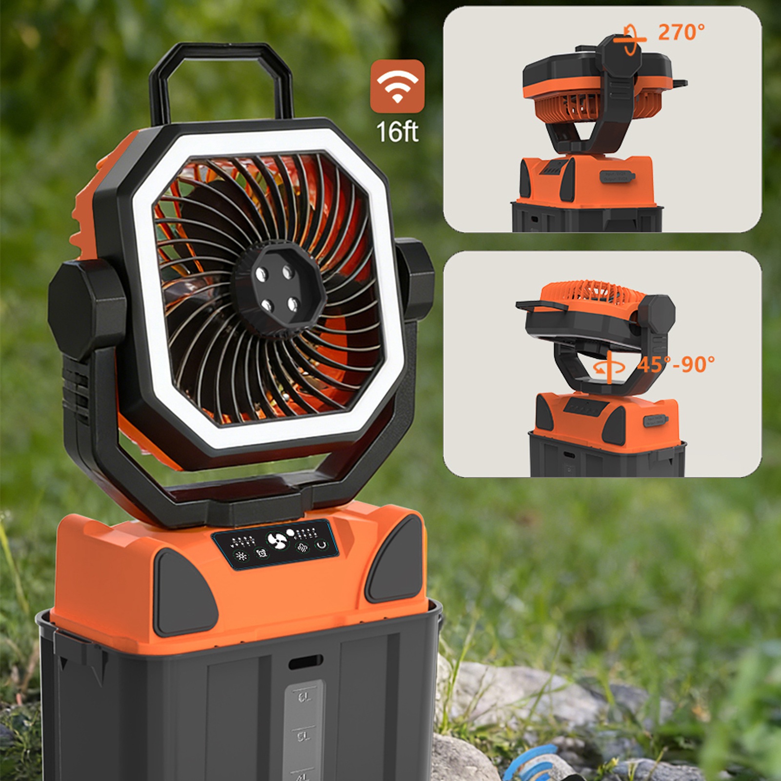 พัดลมแคมป์ปิ้งแบบชาร์จไฟได้พร้ - Outdoor Camping Fans บทวิจารณ์และราคา