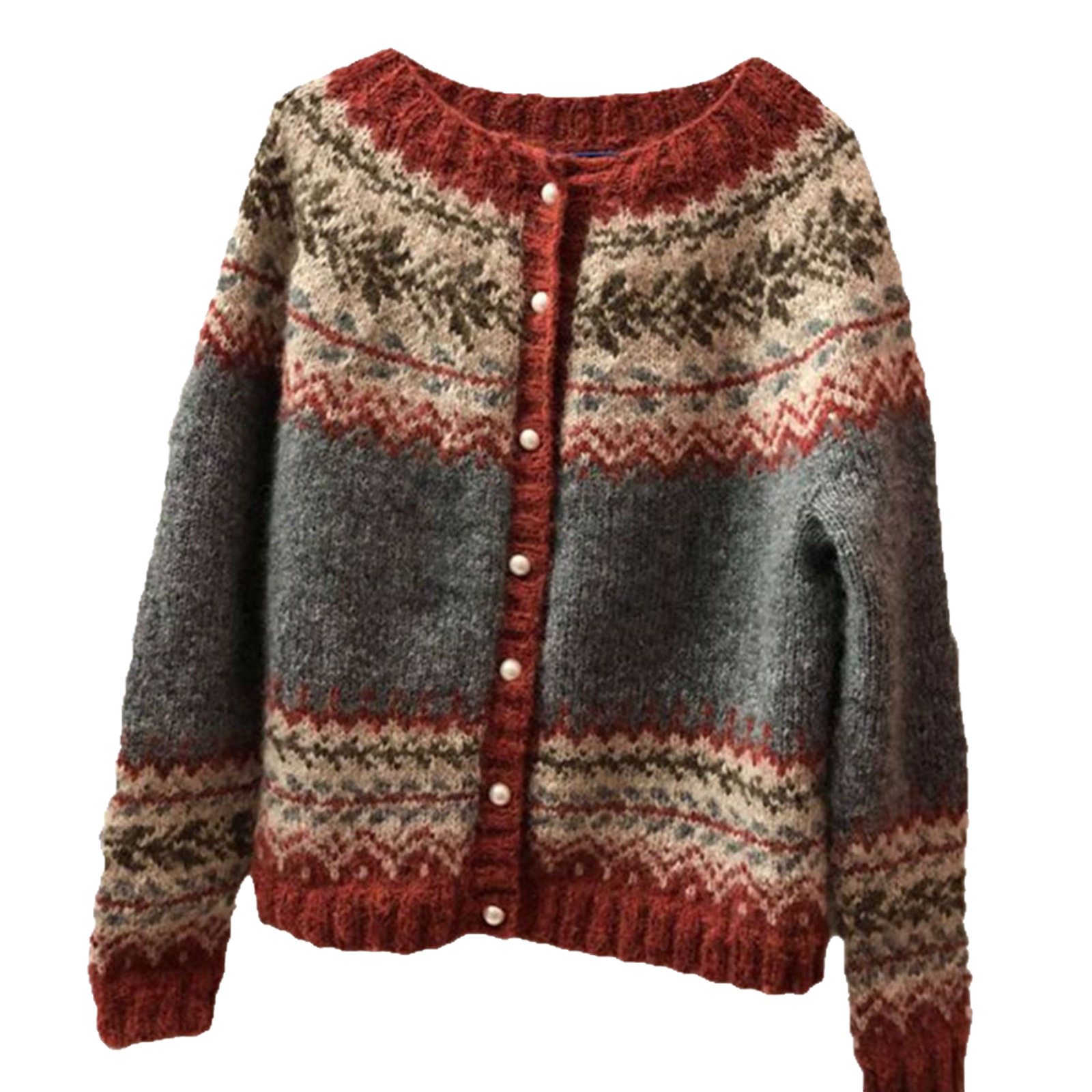 เสื้อคาร์ดิแกนผู้หญิงแบบกระดุม - Outdoor Camping In Winter บทวิจารณ์และราคา